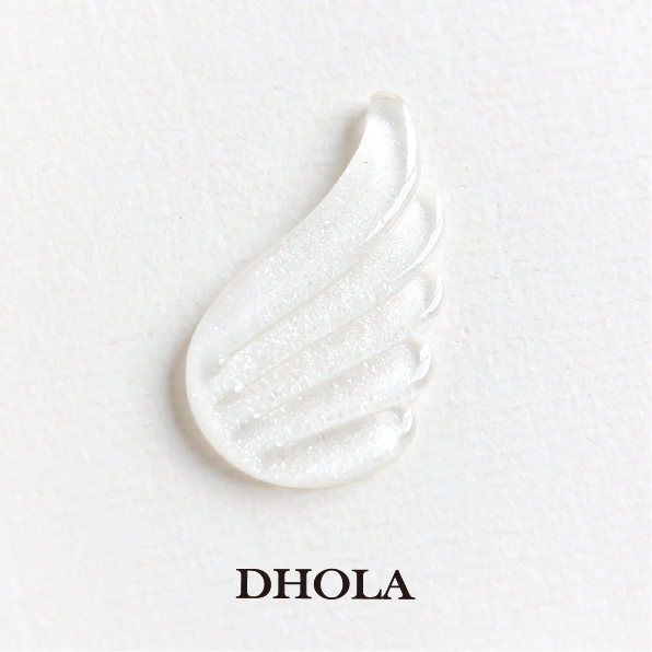 透明亮粉左右翅膀樹脂珠