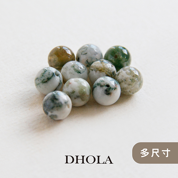 【多尺寸】樹紋瑪瑙石圓孔珠