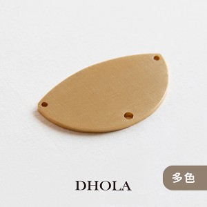 【多色】三洞素面熊鼻子形片