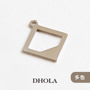 【多色】單側耳正方五角切空(銅)片