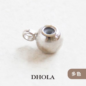 【多色】單耳圓球矽膠(銅)孔珠