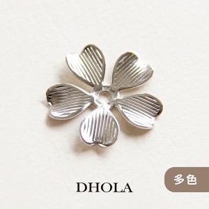 【多色】中洞五瓣直線愛心花(銅)片