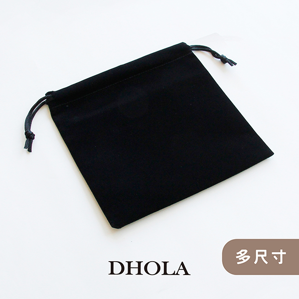 【多尺寸】禮物盒-方型絨布袋-黑