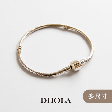 【多尺寸】純銀手環-固定扣旋轉軟式手鍊