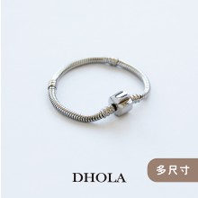 【多色】真皮手環18CM-不鏽鋼固定扣四股真皮繩