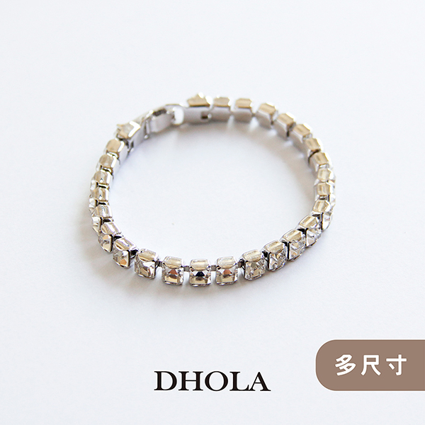 【多尺寸】耀眼方鍊-手鍊