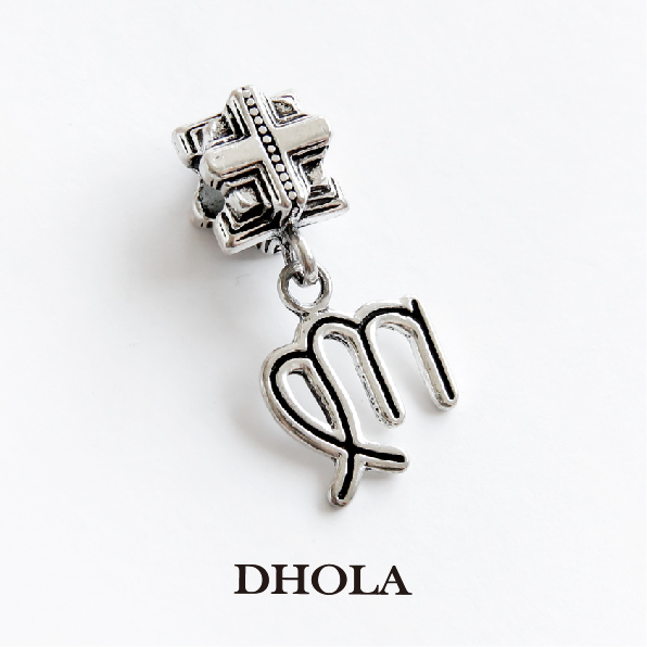 圓點十字孔珠+處女符號