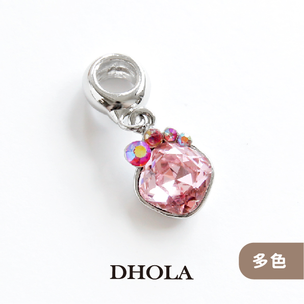 【多色】鑲鑽草莓+管珠大孔