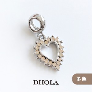 【多色】雙面滴油/鑲鑽粉磨菇+大孔管珠