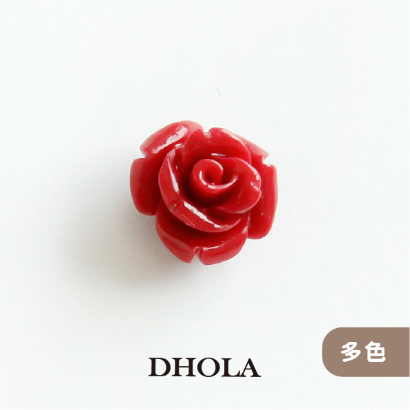【多色】10mm珊瑚玫瑰花