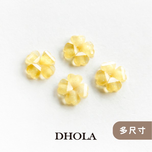 【多色】12mm中洞六瓣樹脂花