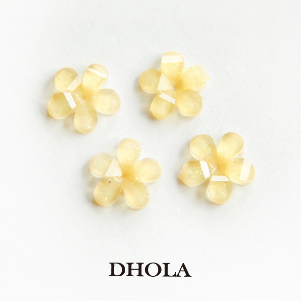 8mm平面銀粉5葉小花