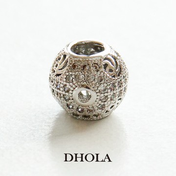 8.5*10MM三洞風火輪鋯石孔珠