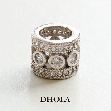 8*11MM縷空連線八圓滾筒大孔珠