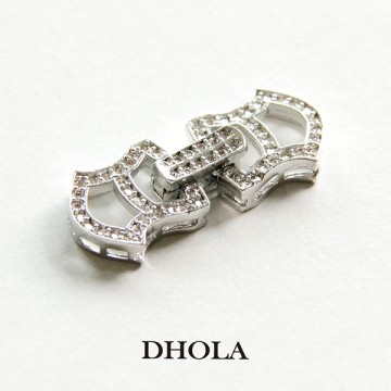 26*11MM鑲鑽縷空日型錶帶扣