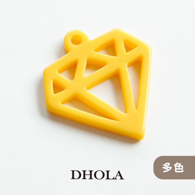 【多色】單孔條紋樹脂五角星