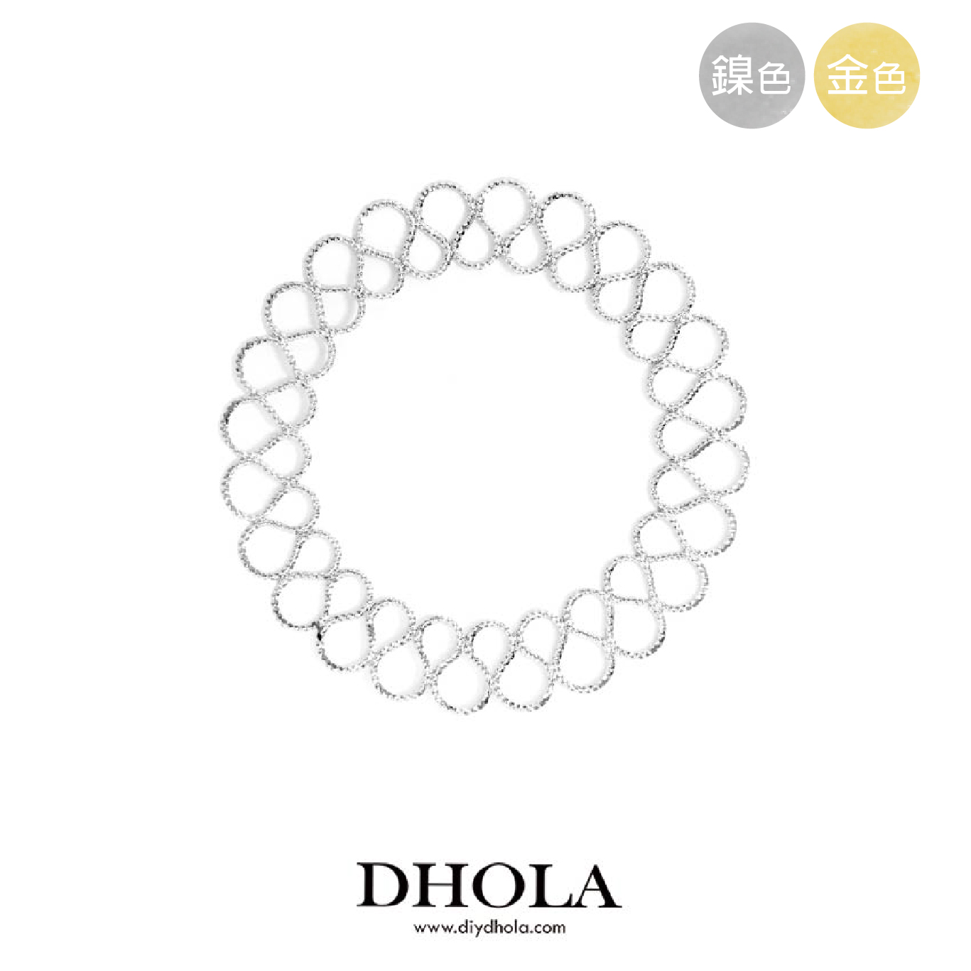 55*55MM【捲捲圓環】銅片