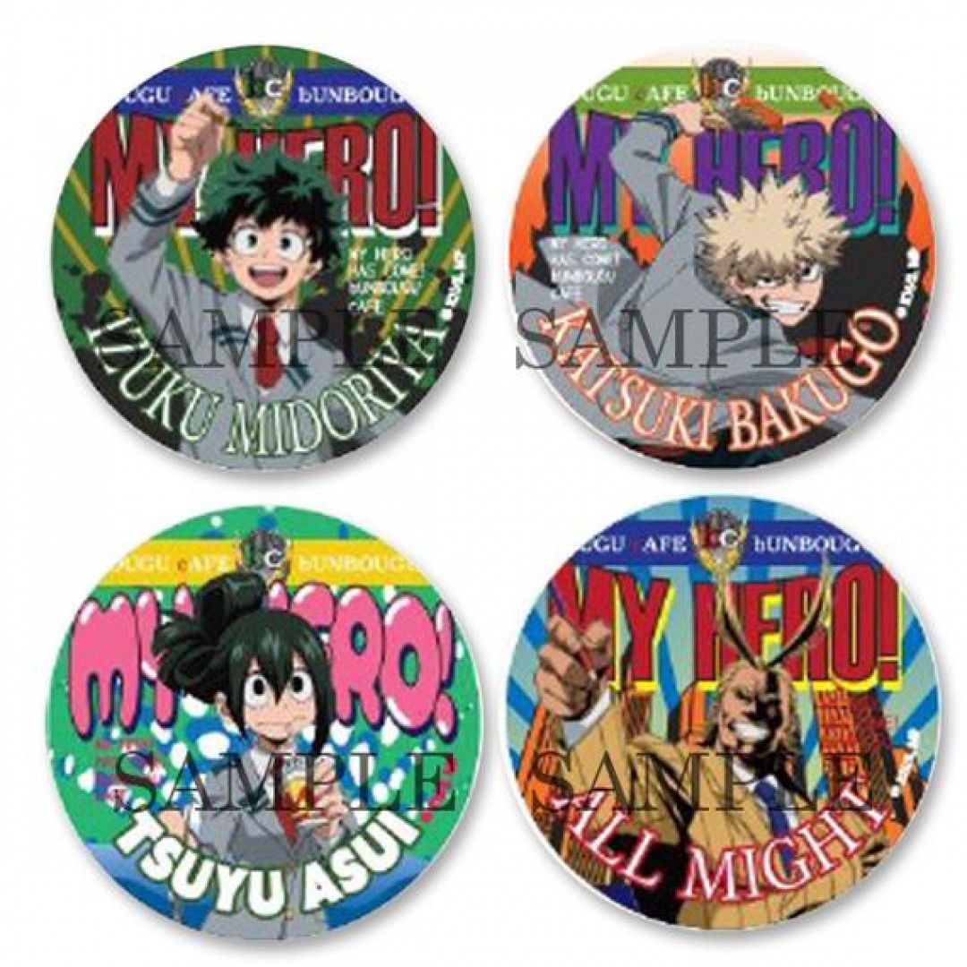 我的英雄學院 我的英雄學院 文房具咖啡美式漫畫風胸章18 隨機單抽 安利美特
