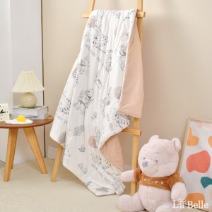 義大利La Belle《Disney-楓糖維尼》活性益生菌抗敏365天兒童懶懶被--100*120cm