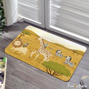 義大利Fancy Belle X Mandie Kuo《曠野之旅》抗菌可水洗軟式珪藻土強效吸水地墊 60*39CM