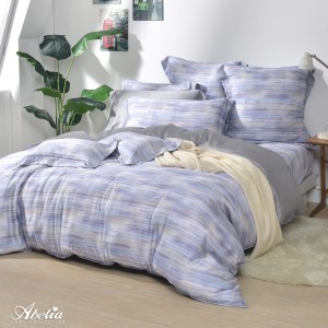 英國Abelia《行雲琉光》天絲四件式防蹣抗菌吸濕排汗兩用被床包組