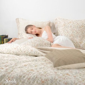 英國Abelia《白鹿花澗》天絲木漿纖維四件式兩用被床包組