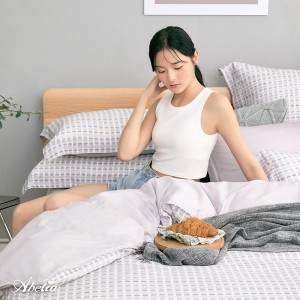 英國Abelia《簡墨如序》天絲木漿纖維四件式兩用被床包組