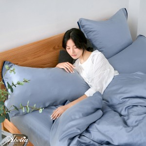 英國Abelia《慕夏之風》天絲四件式防蹣抗菌吸濕排汗兩用被床包組