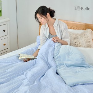 (網路獨家)義大利La Belle《鬱見暖冬》韓國水洗棉X雲朵絨可水洗溫控好眠冬被--雙人