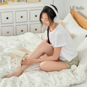 (網路獨家)義大利La Belle《時光軌跡》韓國水洗棉X雲朵絨可水洗溫控好眠冬被--雙人