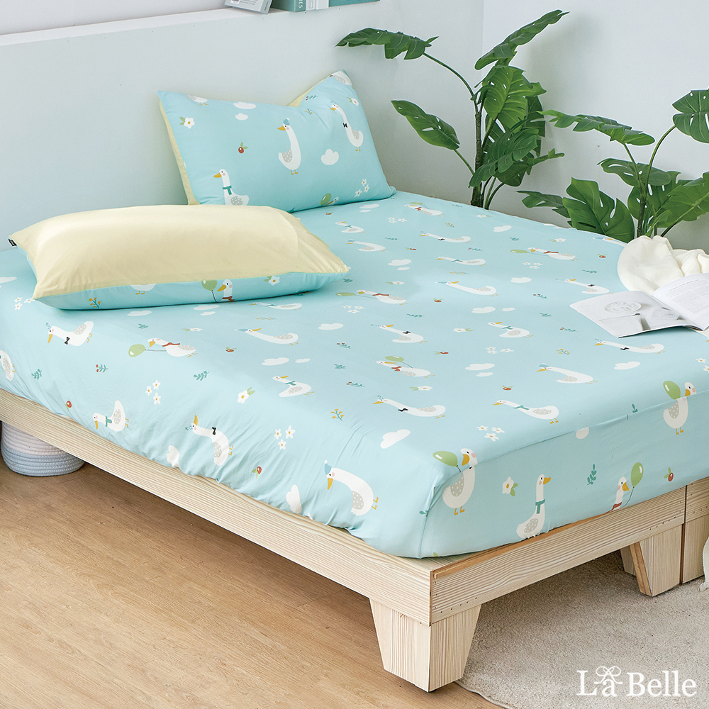 義大利La Belle《冬呱愛玉》眠綿冰涼感床包枕套組