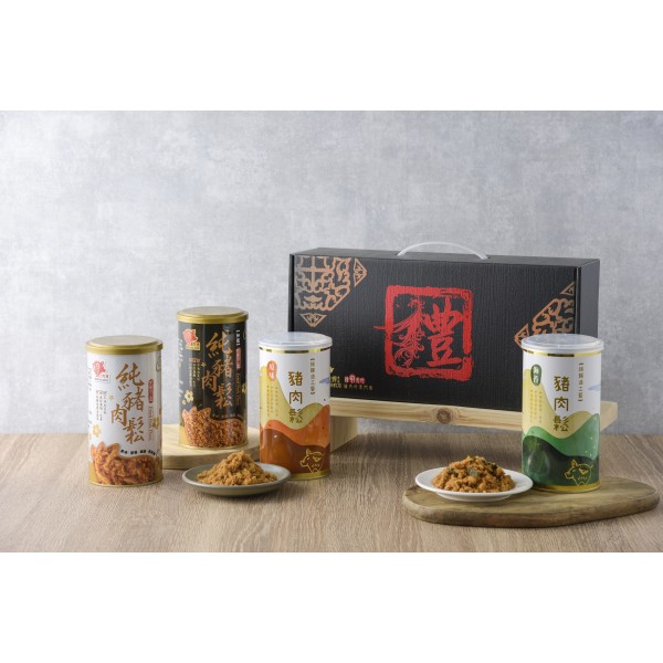 常溫-諸事大吉-綜合肉鬆四入禮盒