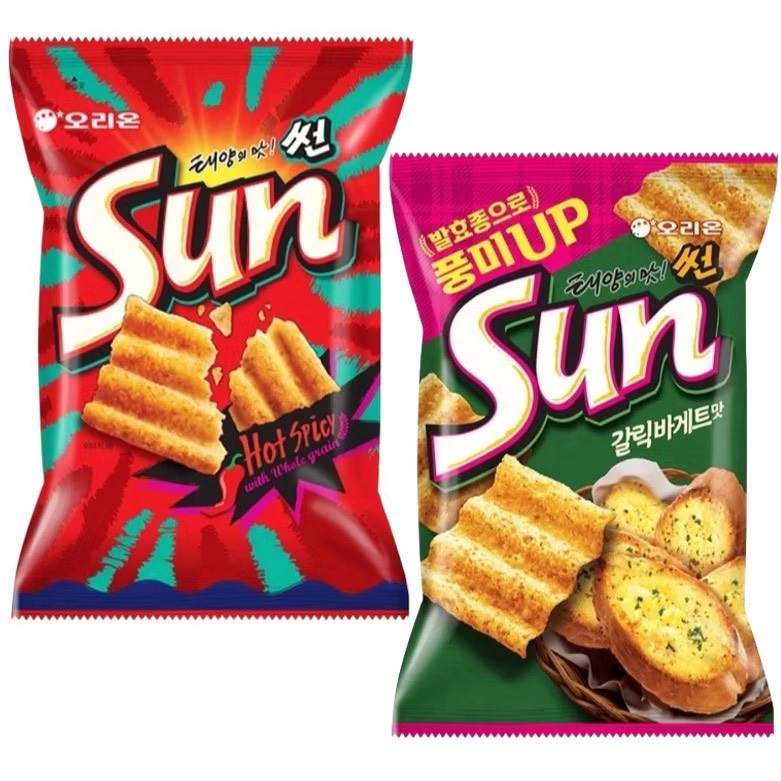 【森吉百貨】好麗友 ORION SUN 波浪玉米脆片 80g*10包