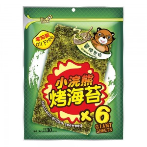 【稑禎】泰國小浣熊烤海苔 (醬燒原味6片入) (30g)