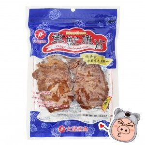 【大富】原味素魷魚片 魷魚素肉乾 魷魚素肉片(120g)