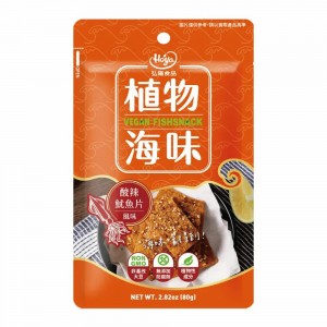 【HOYA】弘陽植物海味 酸辣魷魚片 植物肉乾 素肉乾 素魷魚 (80g)