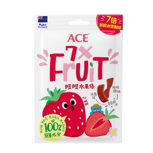 【ACE】紐西蘭 斑斑水果條 草莓奇亞籽 7倍新鮮水果製成 (32g)