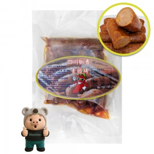 【優植肉】四川椒香素臘腸 常溫保存便利素香腸 辣味 (200g/5入)