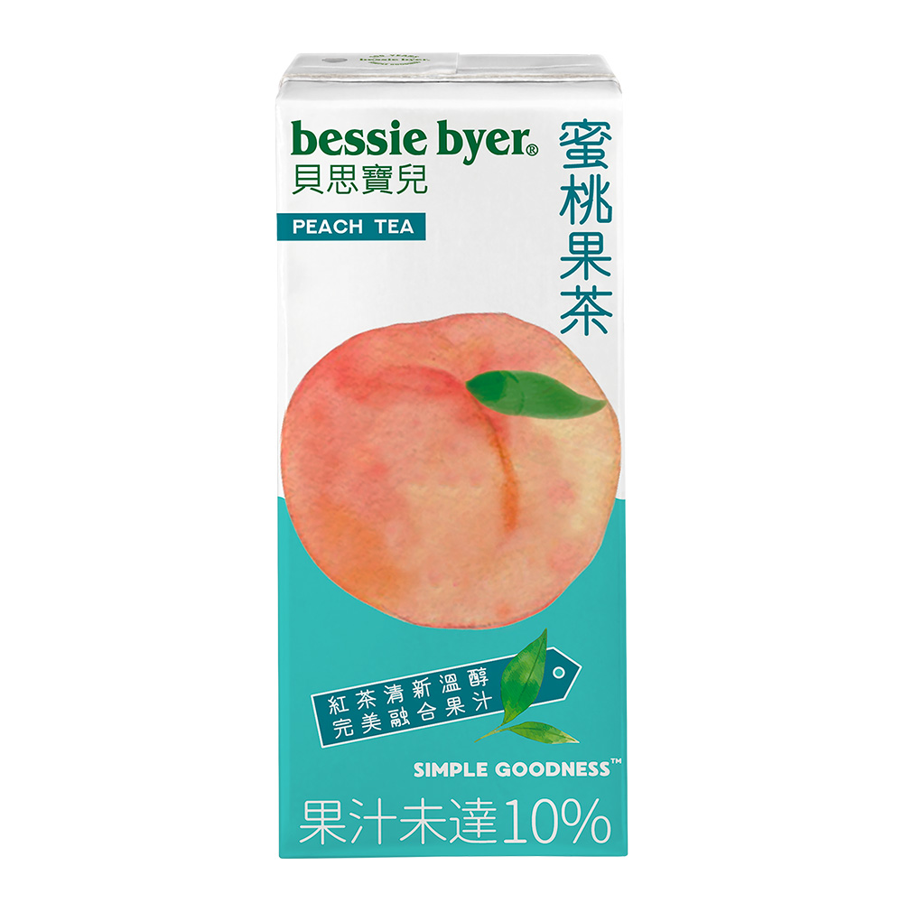 【貝思寶兒】 蜜桃果茶、覆盆子果茶、檸檬紅茶 330mlx1箱(共24入)