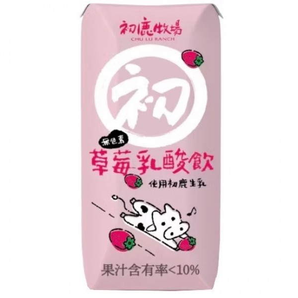 【森吉百貨】初鹿牧場 原味保久乳 米牛乳 草莓乳酸飲 巧克力 200ml*24瓶/箱