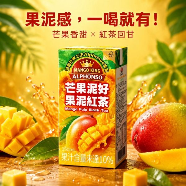 【生活】生活芒果泥好果泥紅茶350ML*24瓶