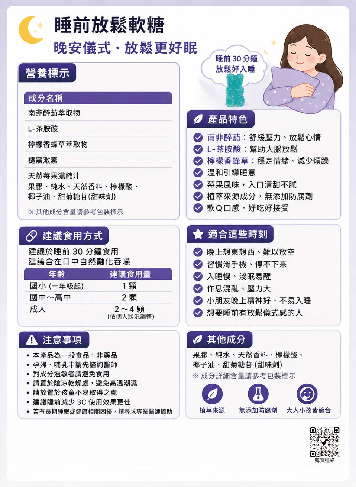 衛教-晚安小熊軟糖