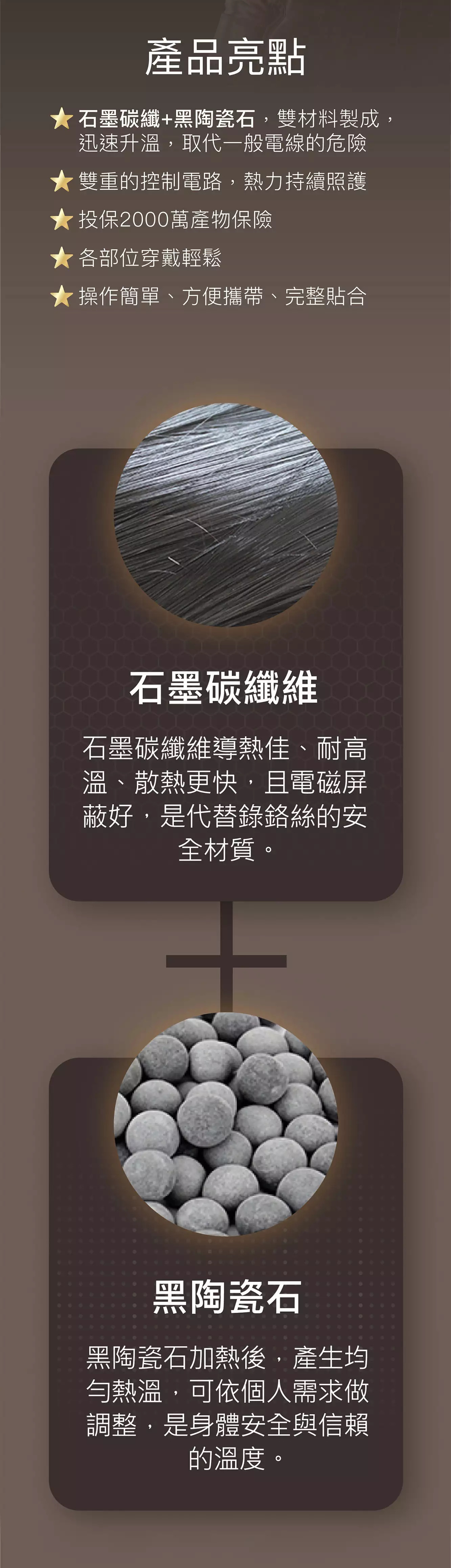 【脊背】石墨碳纖維溫熱輔健儀